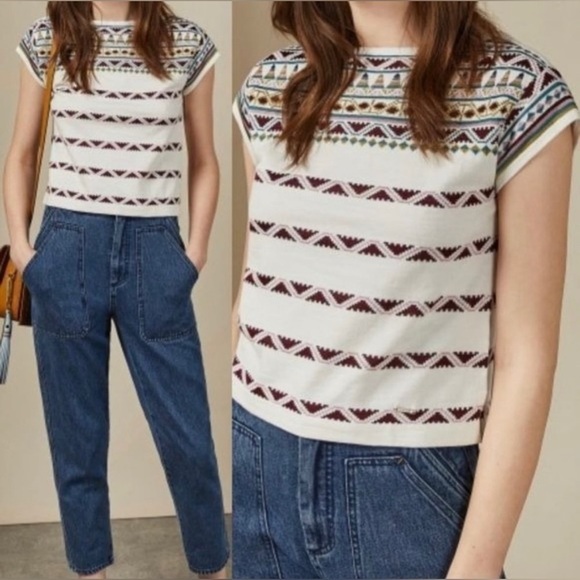 Ted Baker Cenna Aztec Knit Top - Picture 1 of 8
